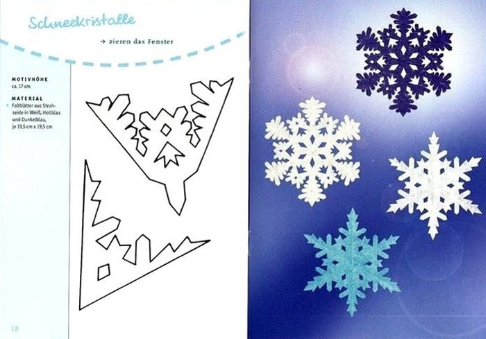 Схемы вырезания снежинок из простой бумаги, фото