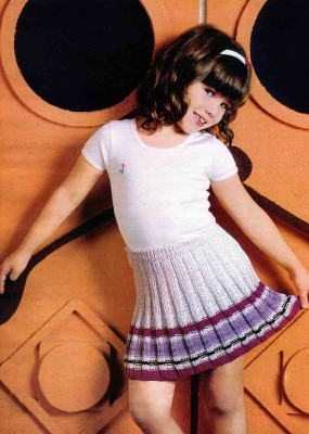 Детская юбка плиссе, фото